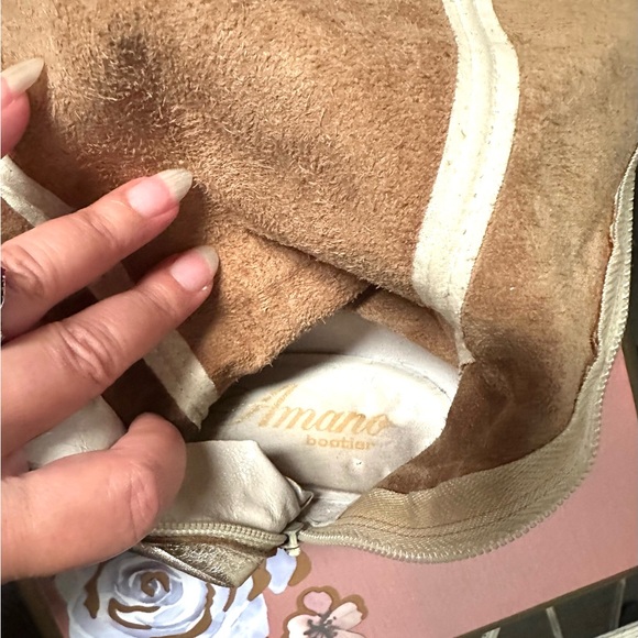 ⚡️FLASH SALE⚡️Vintage 1960s Gold Leather Mod Go Go Boots-Amano Bootier Size 6.5 - Picture 11 of 11